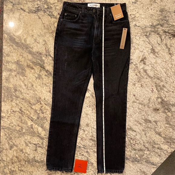 Reformation Julia High Cigarette Jean in Pacific - Picture 7 of 8